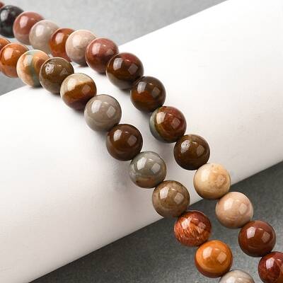 Natural Picture Jasper Beads Strands