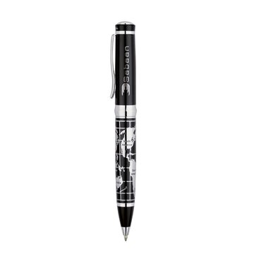 25 Custom Cosimo Bettoni Ballpoint Pen - Chrome & World Map