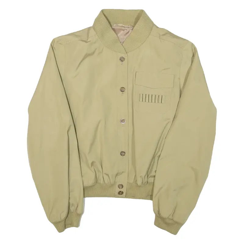 Mens Bomber Jacket Beige S