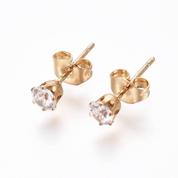 304 Stainless Steel Stud Earrings