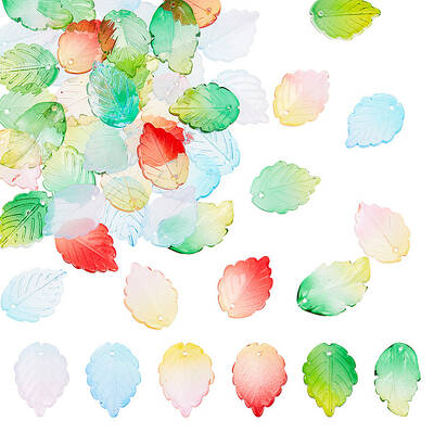 120Pcs 6 Colors Glass Beads