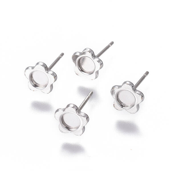Non-Tarnish 304 Stainless Steel Ear Stud Components