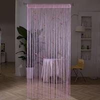 Rose Flower String Curtain, 1 Count Romantic Exquisite Door Curtain, Doorway Curtain, Home Decor for Living Room Bedroom Hote...