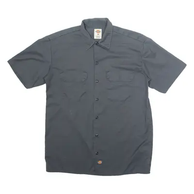 DICKIES Mens Worker Shirt Grey M