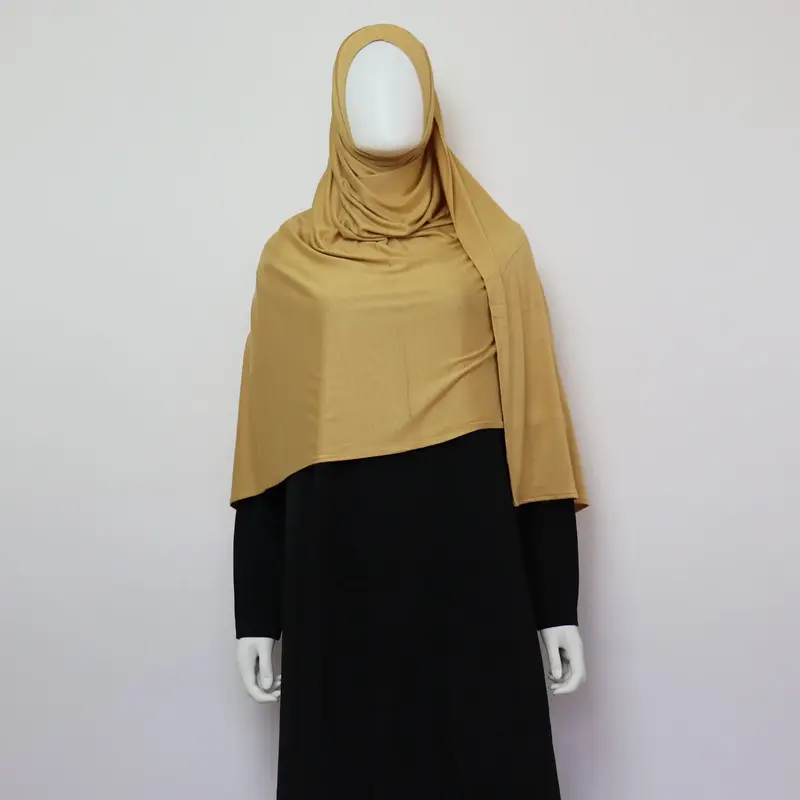 Premium Maxi Jersey Hijab - Mustard