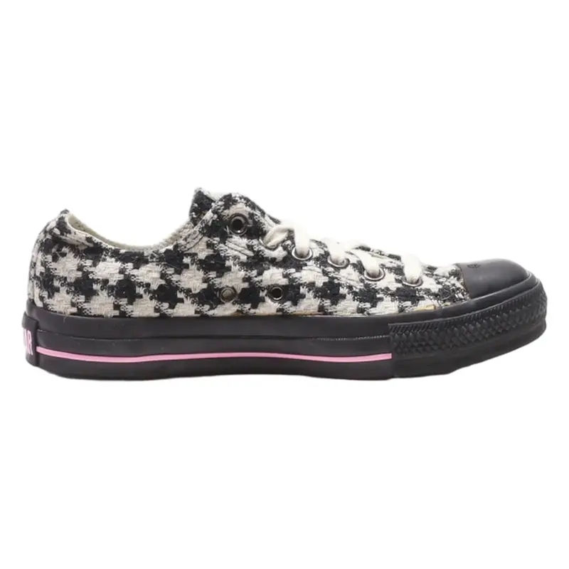 CONVERSE Low Top Trainers Black Synthetic Womens UK 5