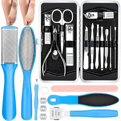 Pedicure Kits - Callus Remover for Feet, Professional Manicure Set Pedicure Tools Stainless Steel Foot Care, Foot File Foot R...