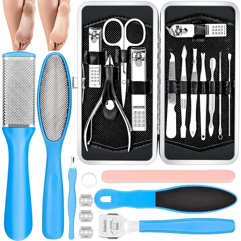 Pedicure Kits - Callus Remover for Feet, Professional Manicure Set Pedicure Tools Stainless Steel Foot Care, Foot File Foot R...