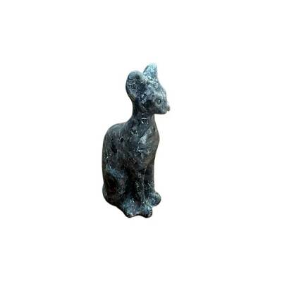 Egyptian Cat Natural Fire Stone Jasper Display Decorations