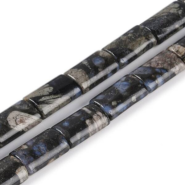 Natural Glaucophane Beads Strands