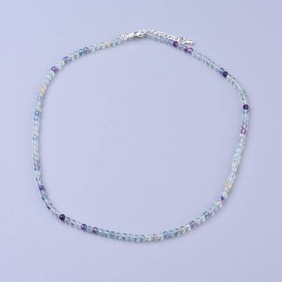 Natural Fluorite Beaded Necklaces