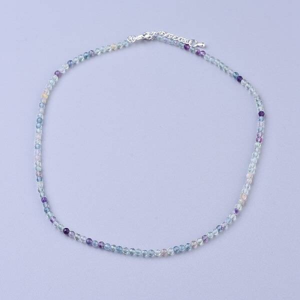 Natural Fluorite Beaded Necklaces