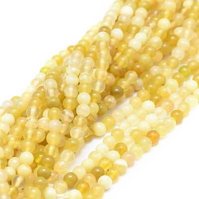 Natural Yellow Opal Beads Strands
