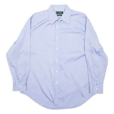 LAUREN RALPH LAUREN Mens Formal Shirt Blue Long Sleeve 2XL