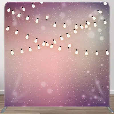 Aperturee Light Pink Gradient Glitter Bokeh Backdrop For Party - Aperturee