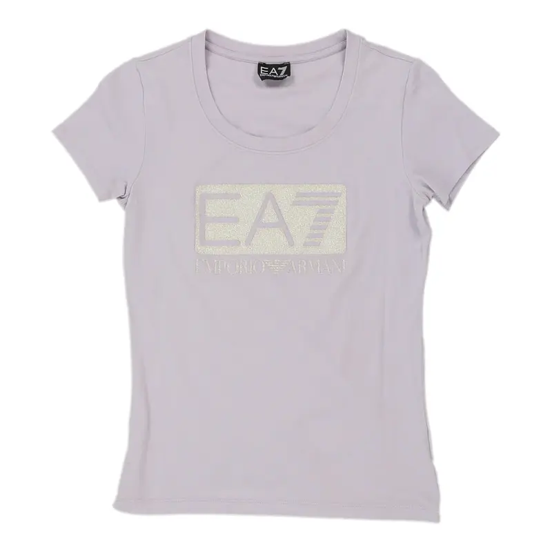 Ea7 T-Shirt - Small Purple Cotton Blend