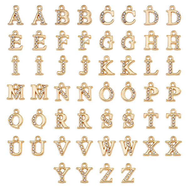 2 Sets Alloy Rhinestone Charms