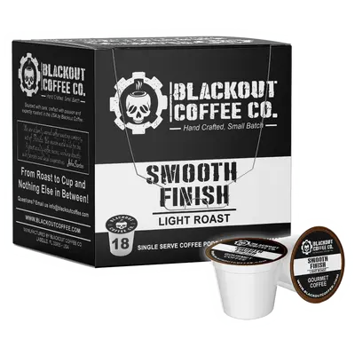 Smooth Finish Light Roast Coffee Pods 18CT