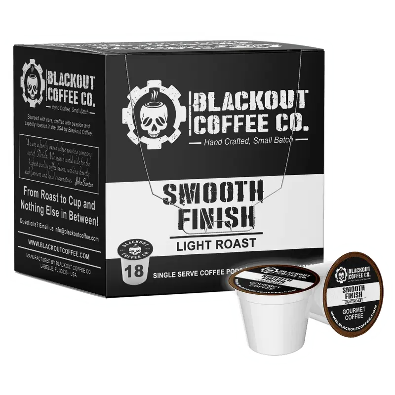 Smooth Finish Light Roast Coffee Pods 18CT