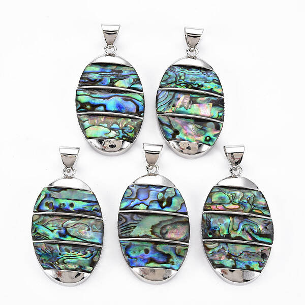 Natural Abalone Shell/Paua Shell Big Pendants