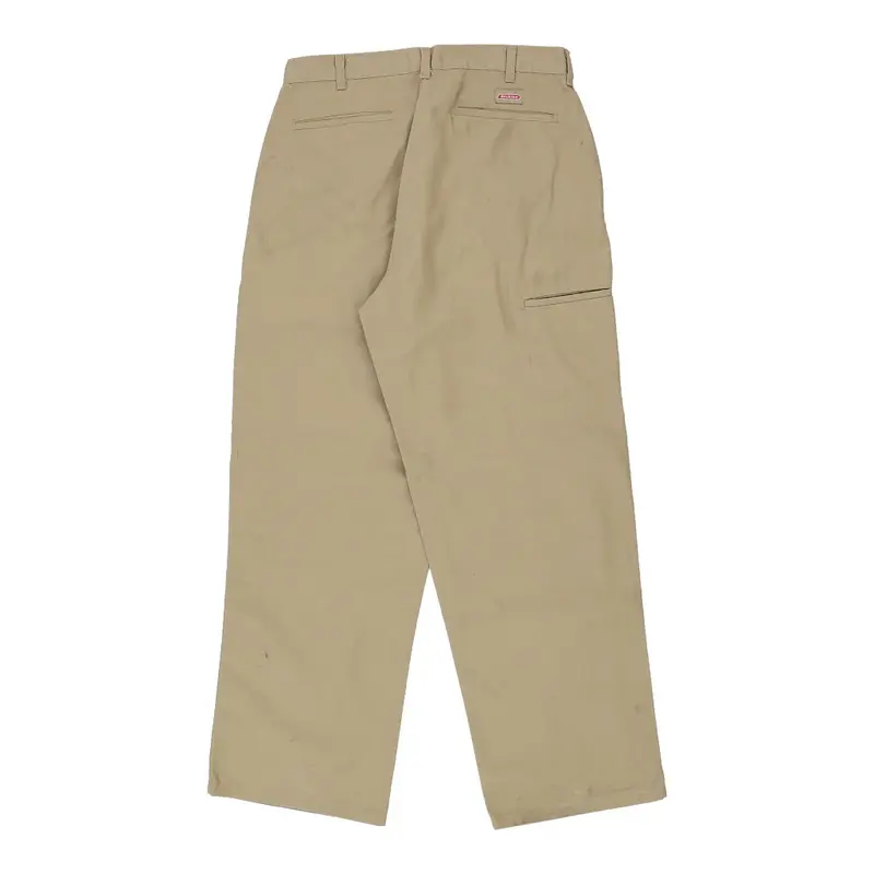 Dickies Trousers - 34W 32L Beige Cotton Blend