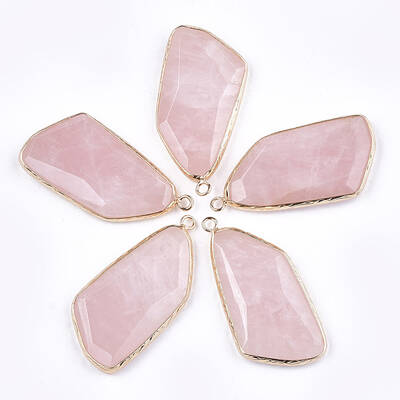 Natural Rose Quartz Pendants