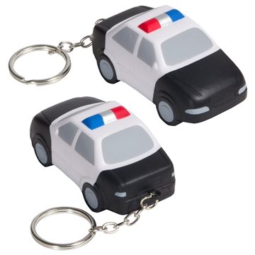 150 Promotional Police Car Key Chain Black White - Stress Reliever ...