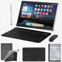 2 in 1 Tablet 10.1 Inch Android Tablets, 64GB/128GB ROM, Dual 4G Cellular with Keyboard, 18MP Camera, Octa-Core Processor, Wi...