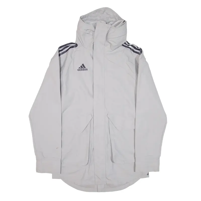 ADIDAS Rain Coat Grey Womens XS