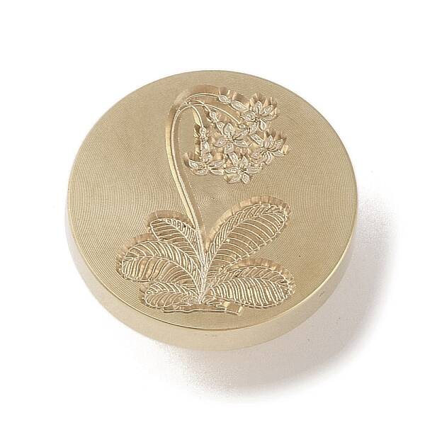 Golden Tone Wax Seal Brass Stamp Head