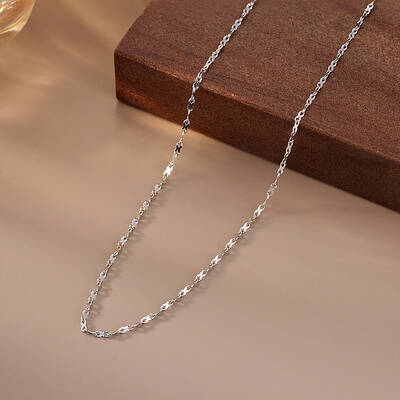 925 Sterling Silver 8 Link Chain Necklaces for Women