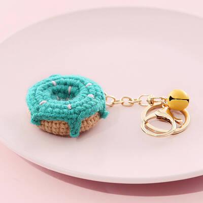 Cotton Crochet Food Keychain