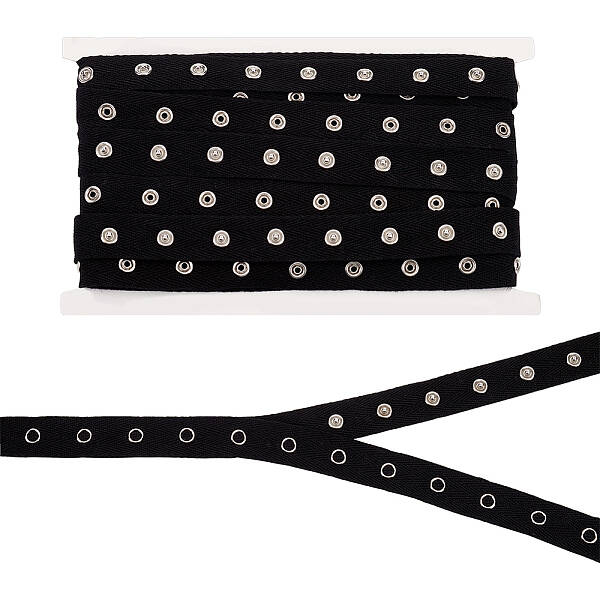 5 Yards 201 Stainless Steel Snap Button Tape