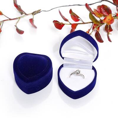 Valentine's Day Velvet Ring Storage Boxes