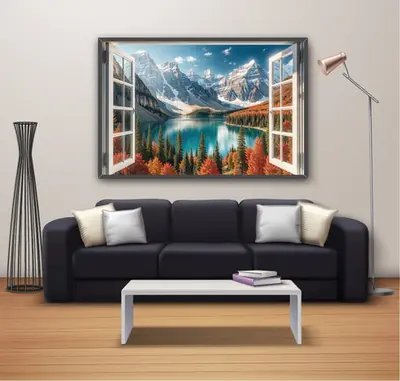 Mountain Escape Through the Window
