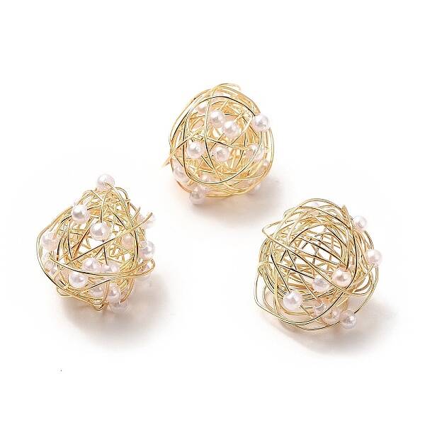 Wire Wrapped Acrylic Beads