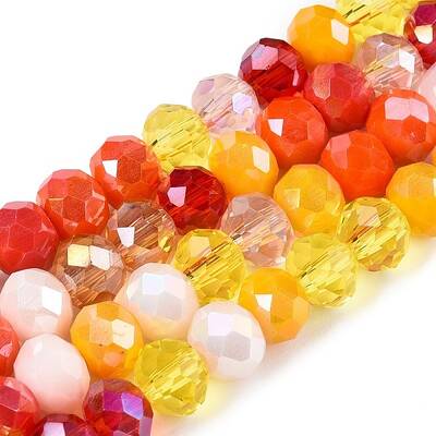 Electroplate Glass Beads Strands
