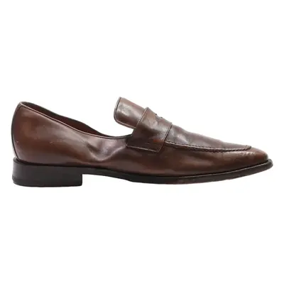 MARKOWOKI Loafer Shoes Brown Leather Mens UK 8
