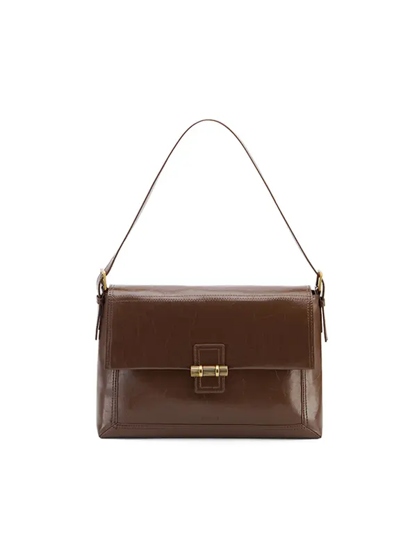 Smting Bamboo Lock flap bag