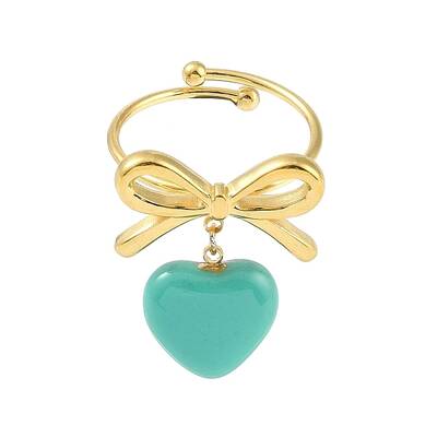Bowknot 304 Stainless Steel Open Cuff Ring