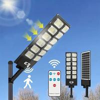 Solar Powered Street Light, Waterproof Motion-Sensor Solar Street Light, Outdoor Lighting for Commercial Area, Parking Lot, Y...