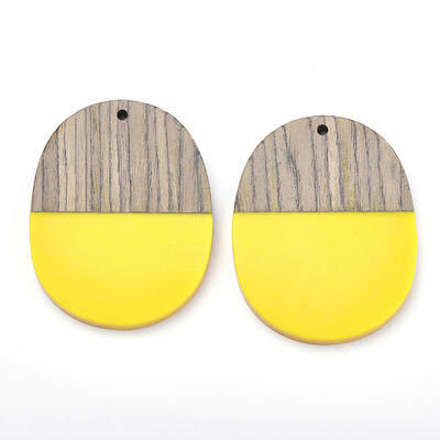 Resin & Wenge Wood Pendants