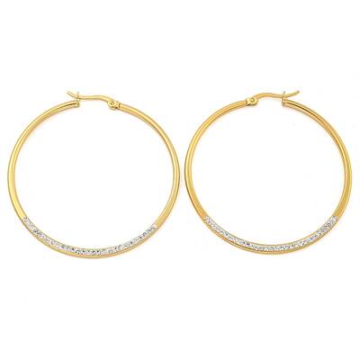 PVD Vacuum Plating 202 Stainless Steel Hoop Earrings