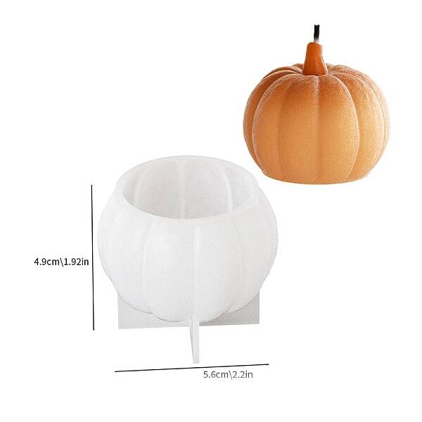 Halloween Pumpkin DIY Silicone Candle Molds