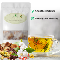 LeafPure Liver Tea - Dandelion Wolfberry Organic Blend of Six Herbal Ingredients 12*10g Daily Detox Beverage Sugar Natural Re...