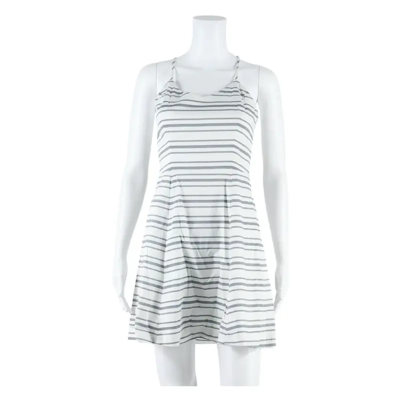 BANANA REPUBLIC Womens Mini Dress White Striped Sleeveless Short XS