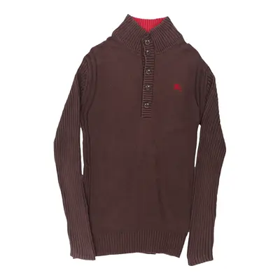 Black Label Burberry Jumper - Small Brown Cotton