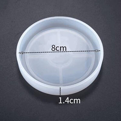 DIY Flat Round Cup Mat Silicone Molds