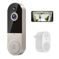 2.4G Wi-Fi 1080p Wireless Video Doorbell Camera with Ring Chime, Two-Way Audio, Intelligent AI Human Detection, Night Vision,...