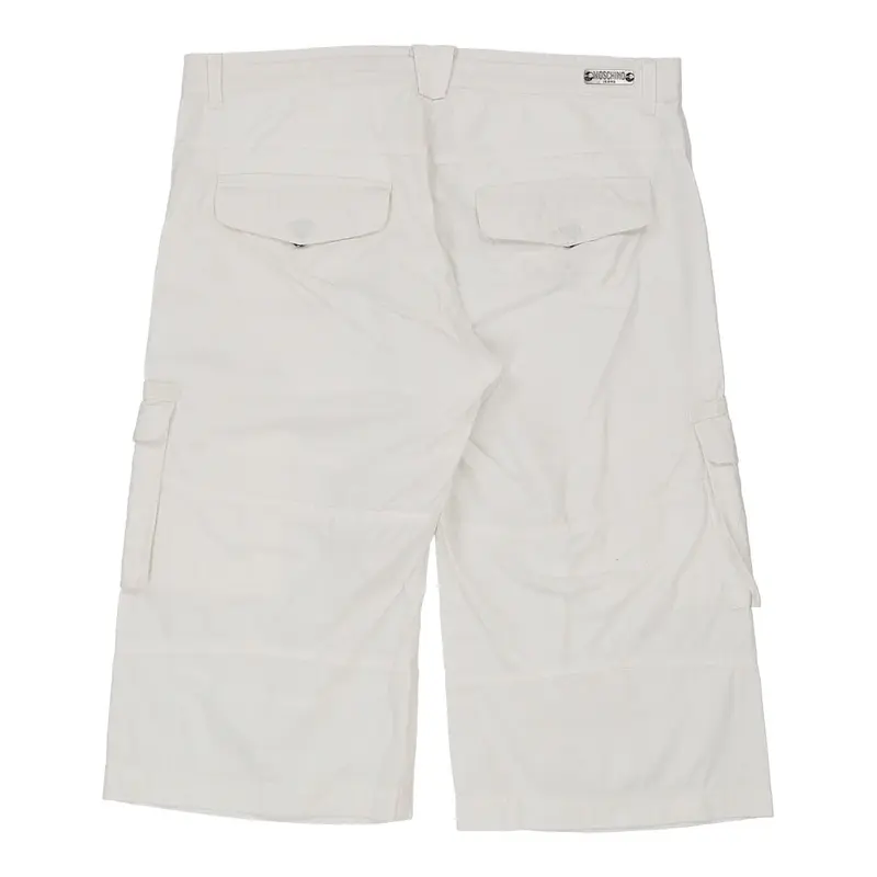 Moschino Cargo Shorts - 32W 18L White Cotton